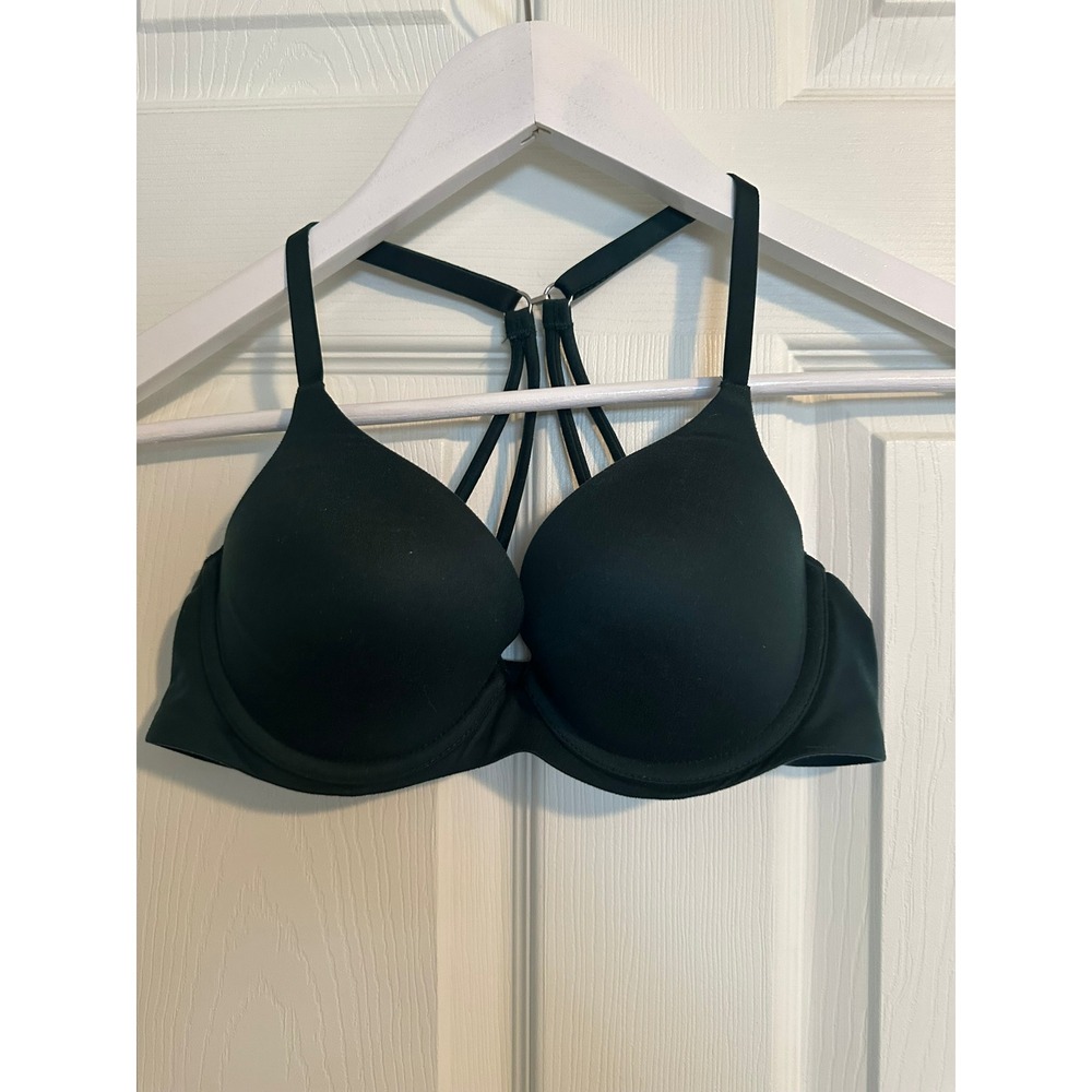 Aerie Real Sunnie Demi‎ Bra 34B Forest Green